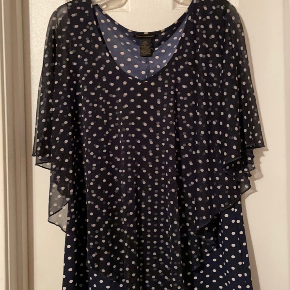 Sheer Polka Dot Top